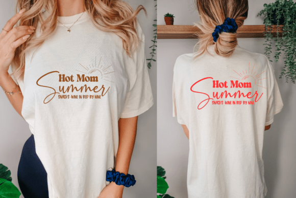 Hot Mom Summer Snacks SVG PNG: Graphics for Crafts & Blogs