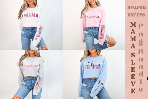Mama Sleeve Graphics for Crafts & DIY Shirts