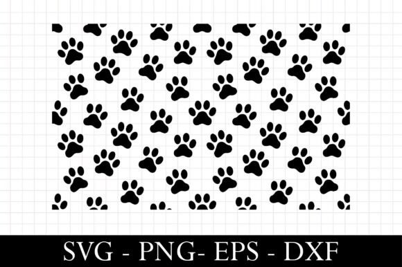 Paw Pattern SVG for Crafts and Graphics