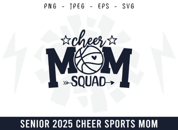 Proud Cheer Basketball Mom Squad: Graphics for Crafts