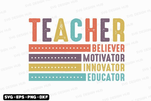 Retro Teacher Motivator SVG: A Designer's Review