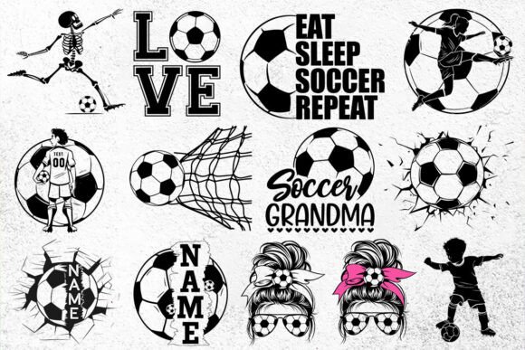 Soccer Svg, Ball, Mom: Graphics for Crafts