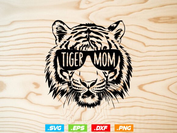 Tiger Mom SVG: Bold Graphics for Crafts & Brands